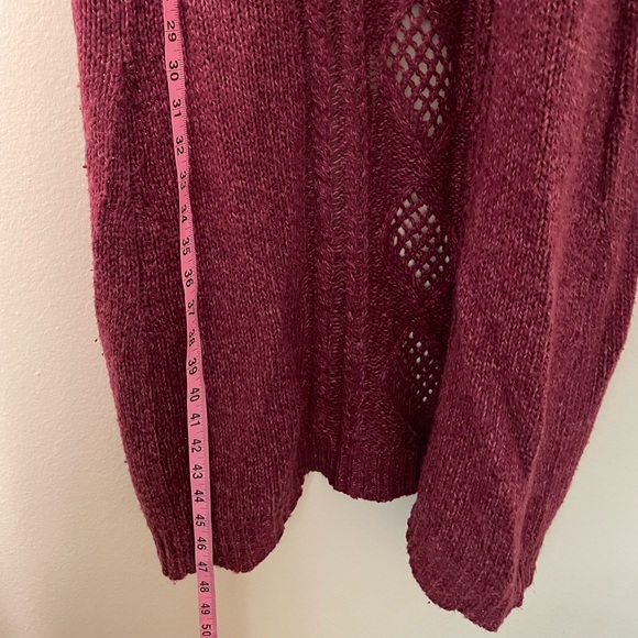 LONG BEAUTIFUL KNITTED CARDIGAN - Picture 12 of 12